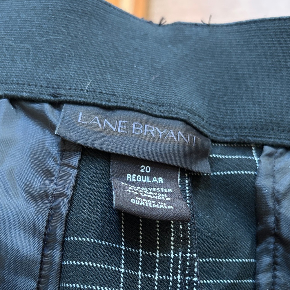 Lane Bryant Black Plaid pants size 20